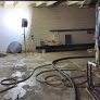 cementdekvloer wordt gestort